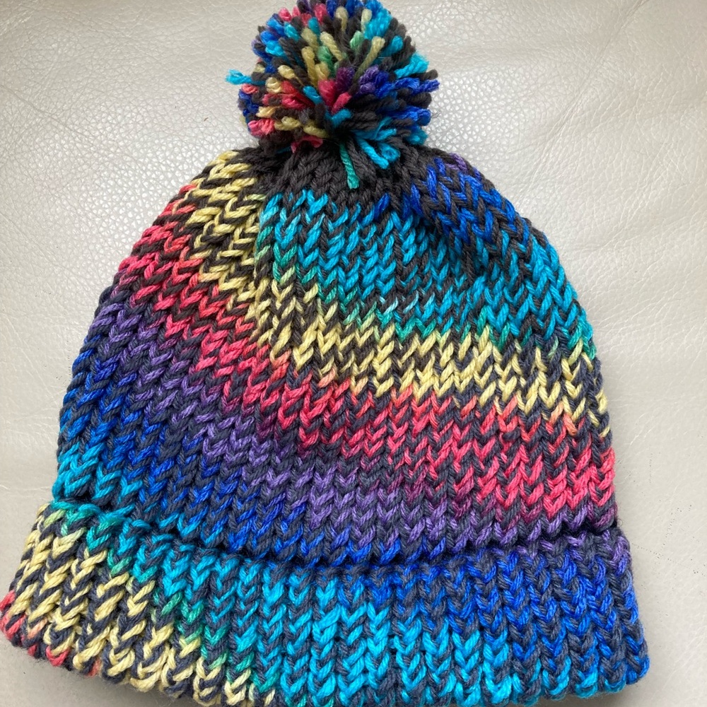 NWOT Handmade Soft Pom Pom Hat